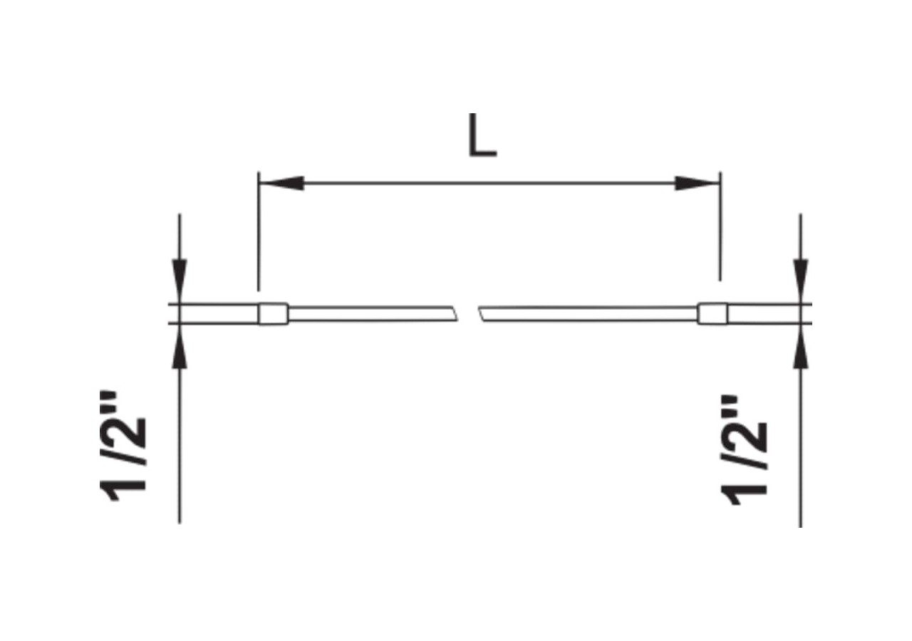 Flexible synthétique aspect métal 1600 mm Divers 1600 mm - H3629800811311 - Laufen