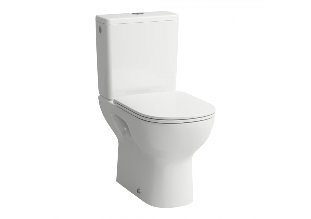Pack Wc au sol indépendant Lua Blanc 650 x 360 x 825 mm - H8670870009721 - Laufen