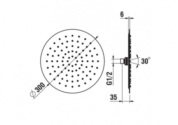 Pomme de douche pluie ronde ultra-plate Divers - H3679810012321 - Laufen 2