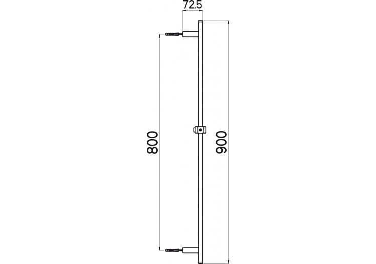Barre de douche coulissante Pure 90 cm - A780.00.000.05N - Nikles 2