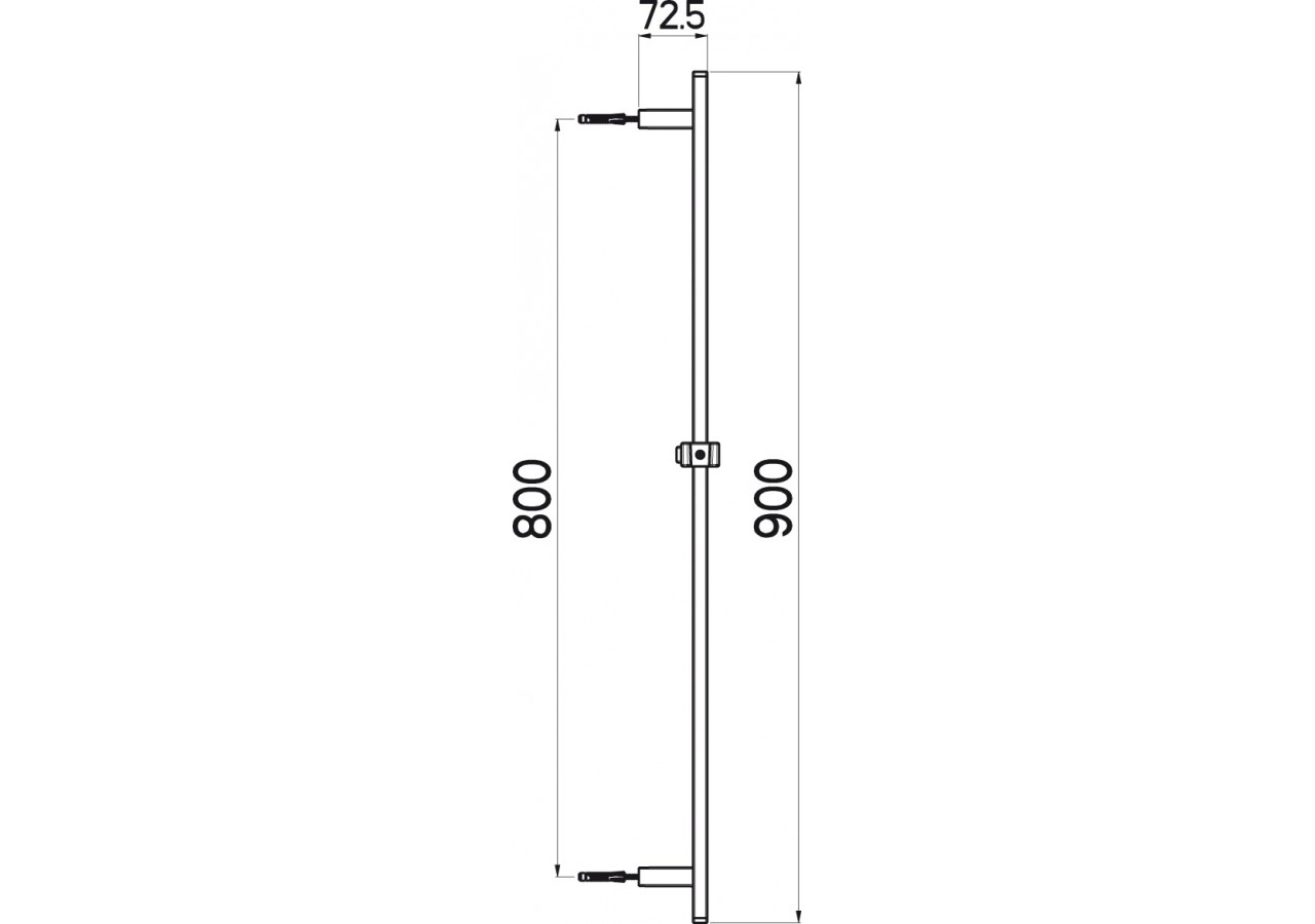 Barre de douche coulissante Pure 90 cm - A780.00.000.05N - Nikles