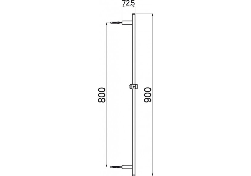 Barre de douche coulissante Pure 90 cm - A780.00.000.05N - Nikles Barre de douche coulissante Pure 90 cm - A780.00.000.05N - Nikles