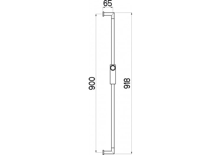 Barre de douche coulissante style 90 cm - A720.FR.000.05N - Nikles 2