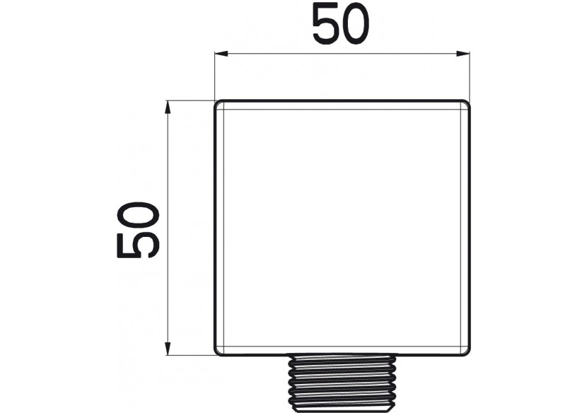 Coude mural Quadro 1/2″ - 298805N - Nikles
