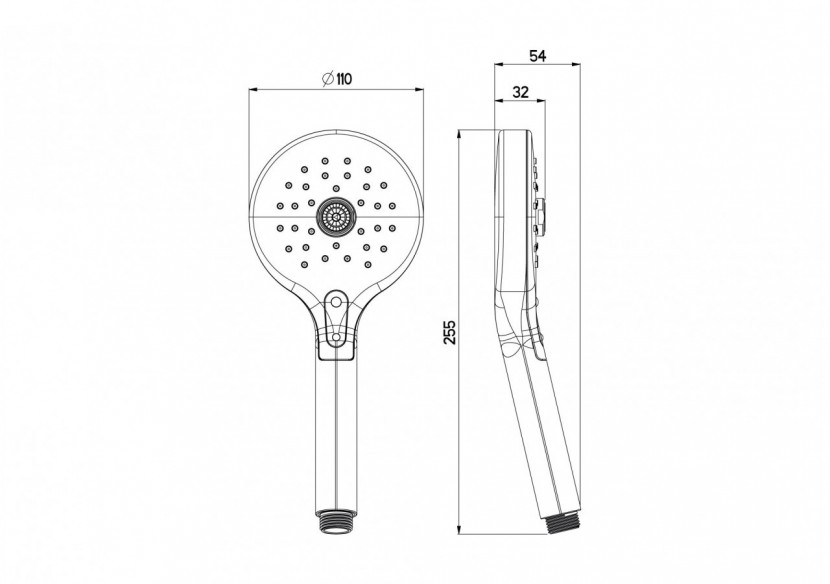 Douchette Avanti 110 Duo air - BS2105QAN - Nikles Douchette Avanti 110 Duo air - BS2105QAN - Nikles