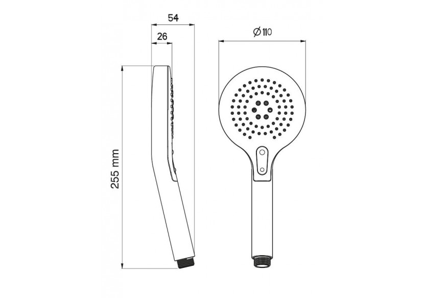 Douchette Avanti 110 Duo chrome / blanc - BS2150QDN - Nikles Douchette Avanti 110 Duo chrome / blanc - BS2150QDN - Nikles