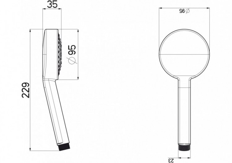 Douchette Fresh 95 3s jet - D1205QMF - Nikles 2