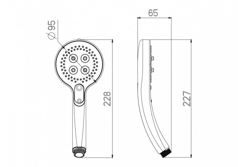 Douchette Fresh 95 Duo silk - BS2405QDN - Nikles