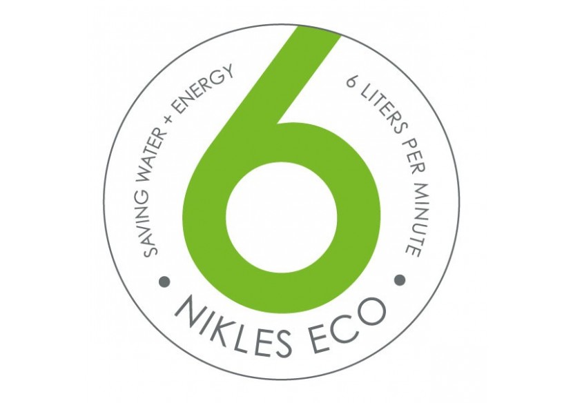 Douchette Nova carrée 120 Uno éco chrome - BS4105EN - Nikles