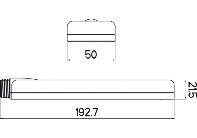 Douchette plate - A1905N - Nikles 2