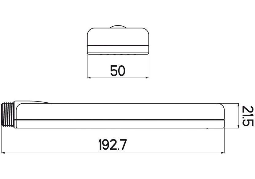 Douchette plate - A1905N - Nikles