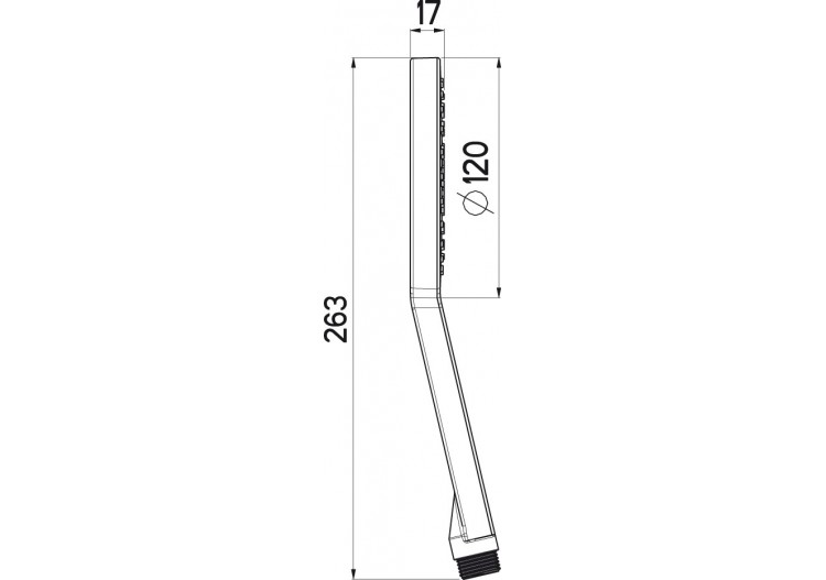 Douchette Pure 120 Uno Airdrop© - A2905N - Nikles 2