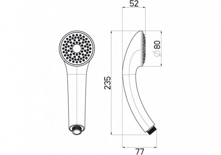 Douchette smile 95 Clean - D1105F - Nikles 2