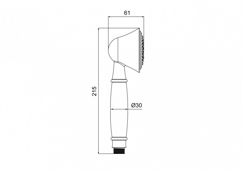 Douchette Tulipa 75 Clean - A0705N - Nikles