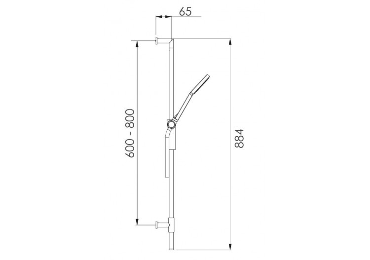 Kit de douche style 110 Uno - A721.FR.531.05N - Nikles 2