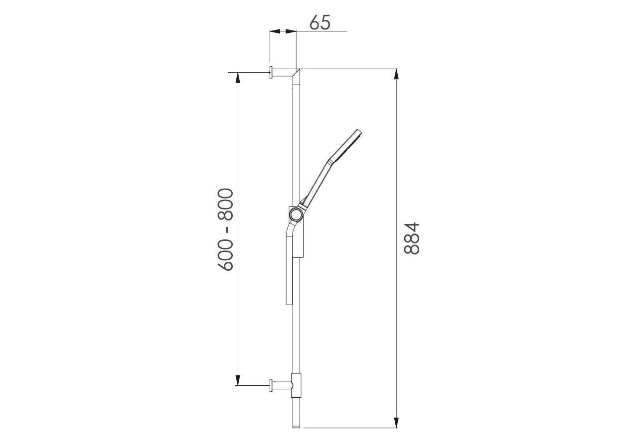 Kit de douche style 110 Uno - A721.FR.531.05N - Nikles