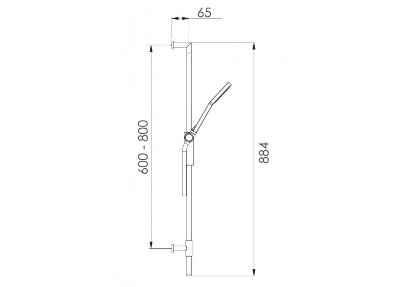 Kit de douche style 110 Uno - A721.FR.531.05N - Nikles