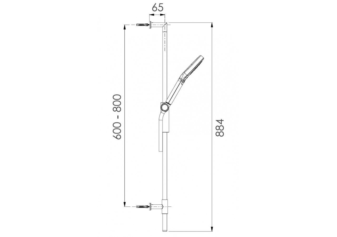 Kit de douche Techno 110 Duo - A755.TX.53D.05N - Nikles