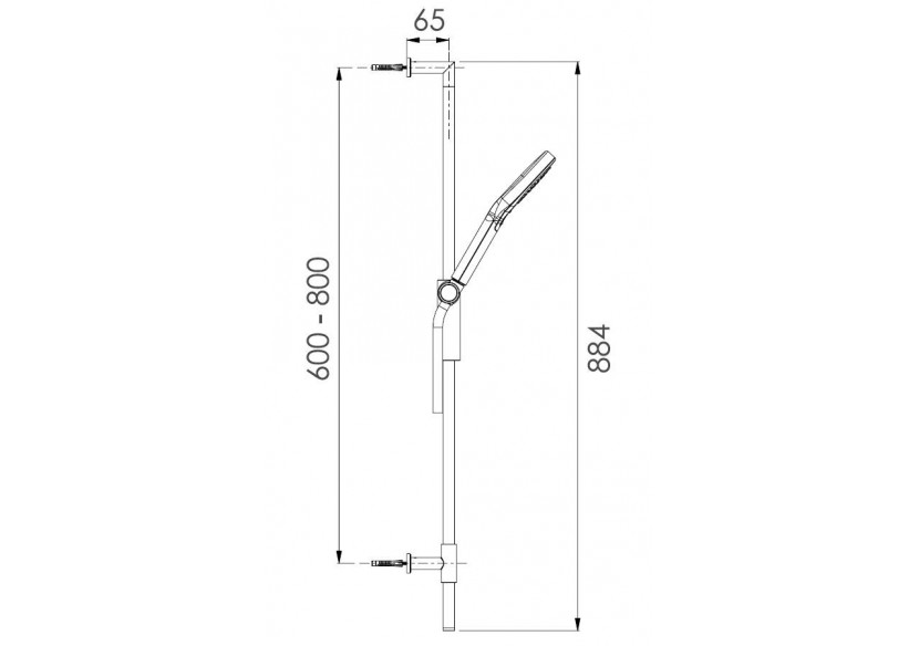 Kit de douche Techno 110 Duo - A755.TX.53D.05N - Nikles