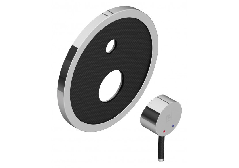 Kit de montage pour robinet de douche encastré Architect 2 voies carbone - FCD.01.501.51N - Nikles