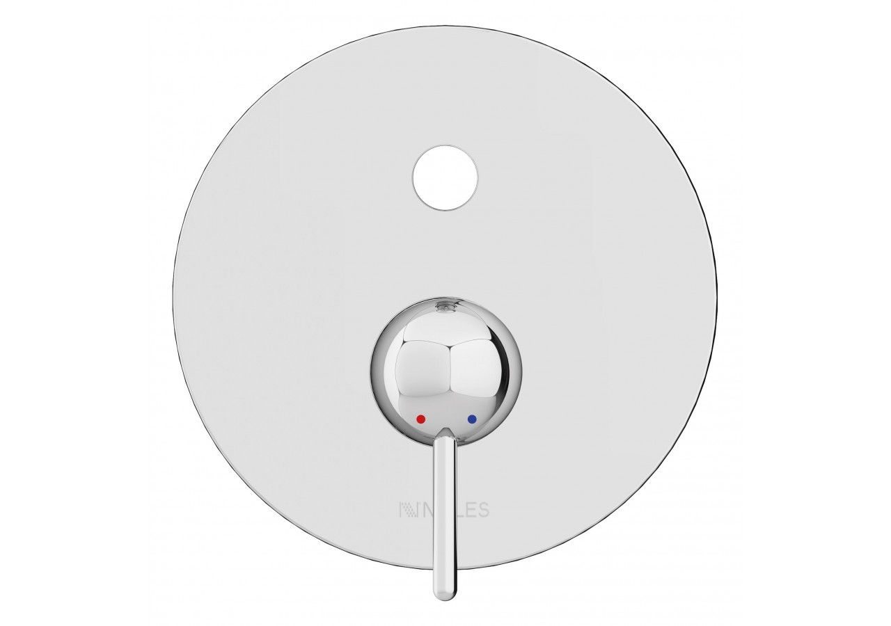 Kit de montage pour robinet de douche encastré Rondo 2 voies chrome - FRD.01.501.05N - Nikles