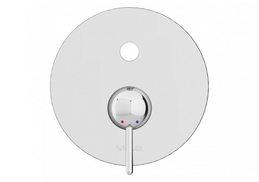 Kit de montage pour robinet de douche encastré Rondo 2 voies chrome - FRD.01.501.05N - Nikles