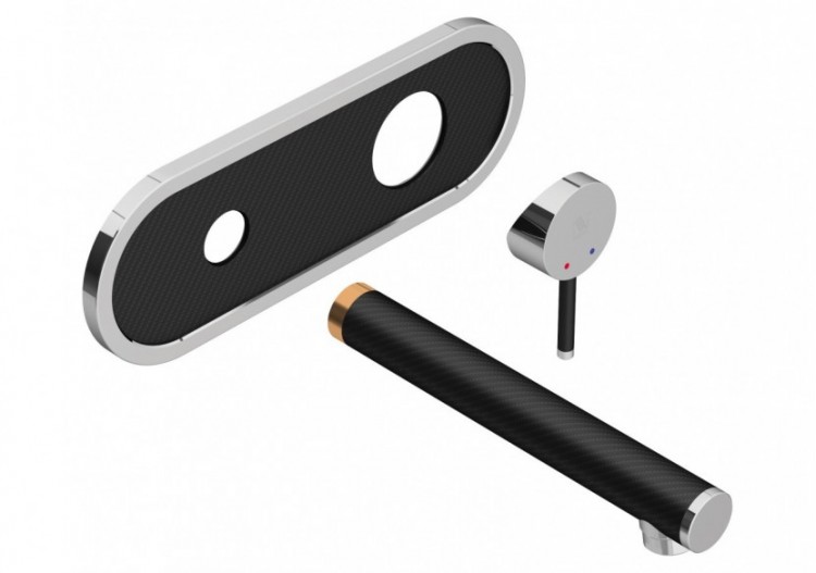 Kit de montage pour robinet de lavabo encastré Architect carbone - FBC.01.501.51N - Nikles