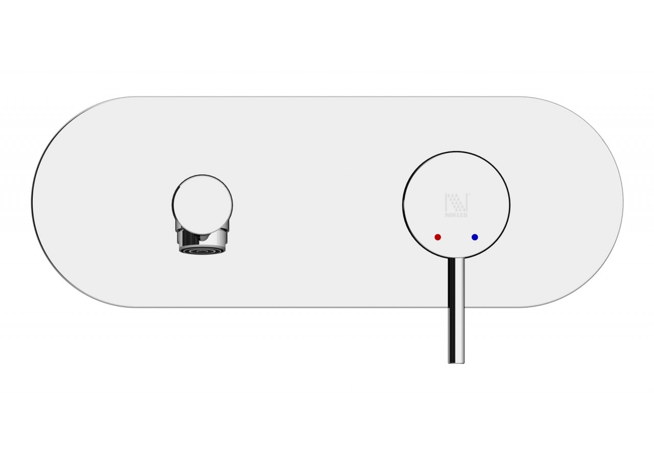 Kit de montage pour robinet de lavabo encastré Architect chrome - FBC.01.501.05N - Nikles