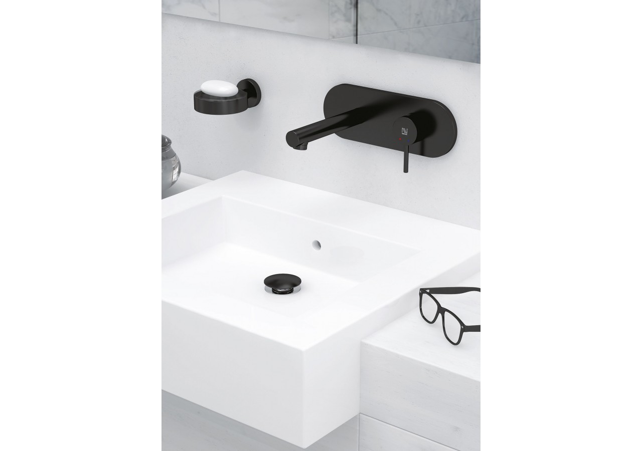 Kit de montage pour robinet de lavabo encastré Architect noir mat - FBC.01.501.07N - Nikles