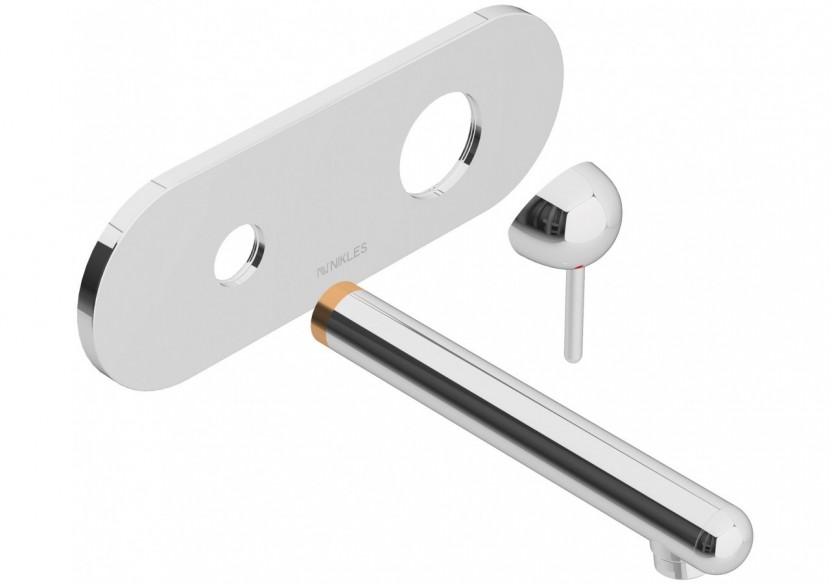 Kit de montage pour robinet de lavabo encastré Rondo chrome - FRC.01.501.05N - Nikles