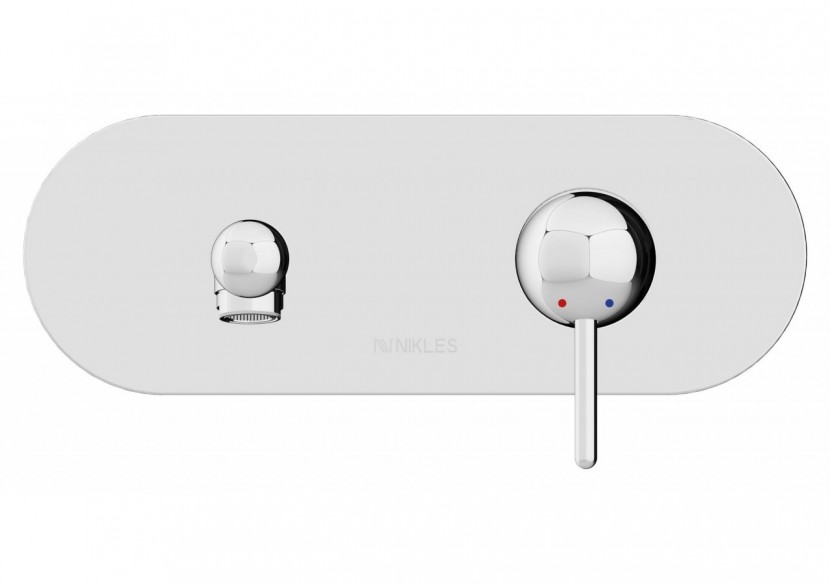 Kit de montage pour robinet de lavabo encastré Rondo chrome - FRC.01.501.05N - Nikles