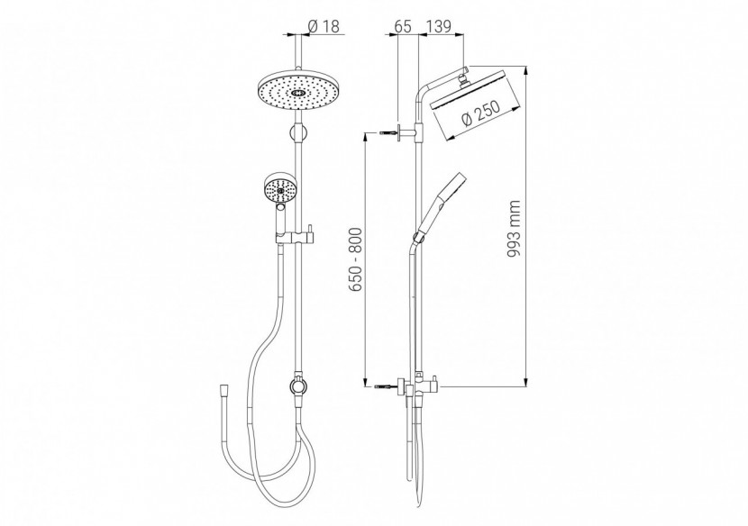 Kit système 6 Techno 18 chrome - A73MS.80.67W.05N - Nikles