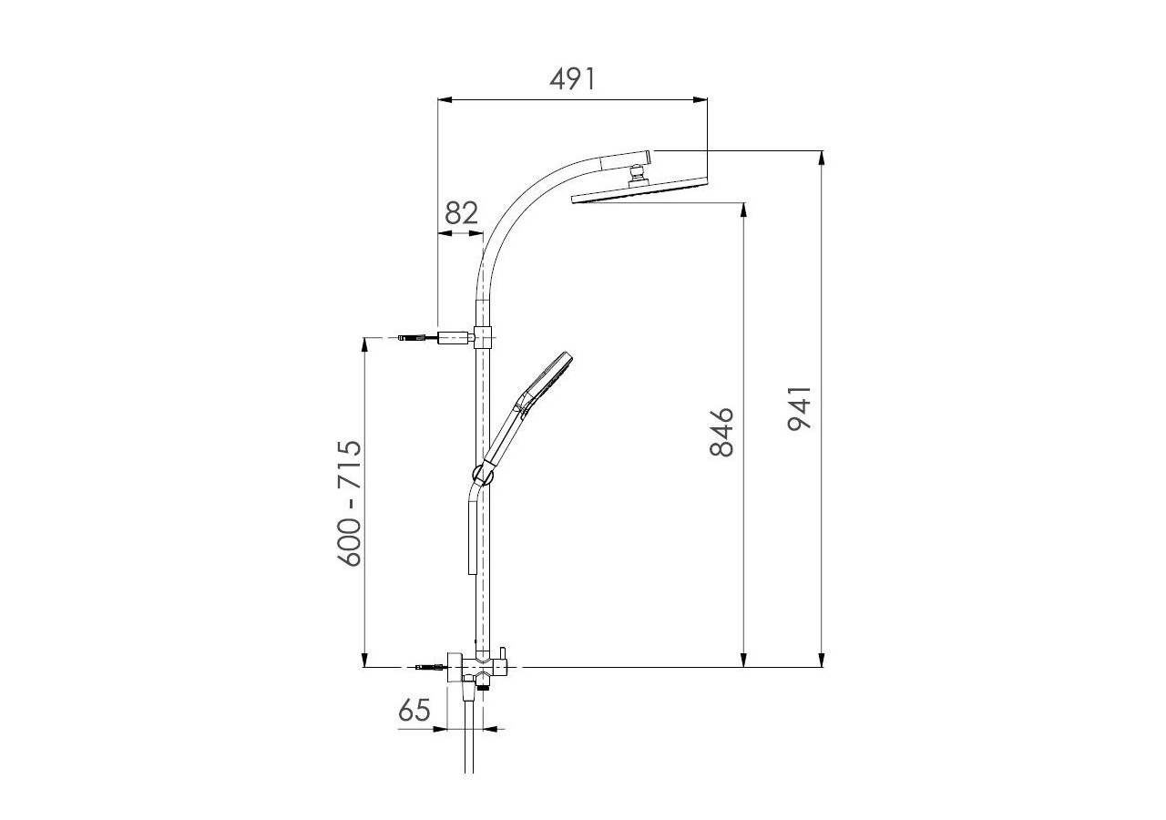 Kit système Architect 24/6 rénovation - A65MS.62.53D.05N - Nikles