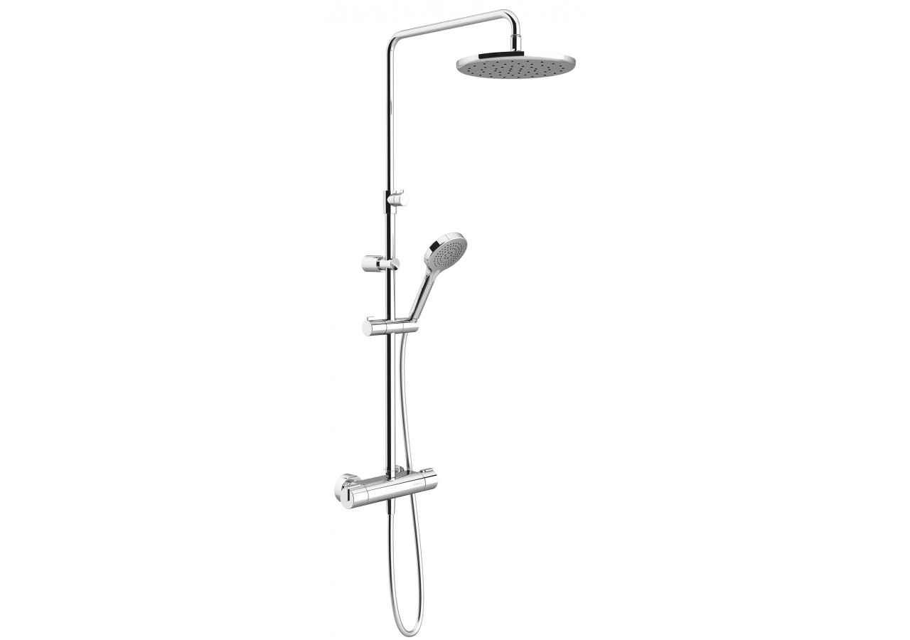 Kit système thermostatique télescopique chrome - A67TH.72.53D.05N - Nikles