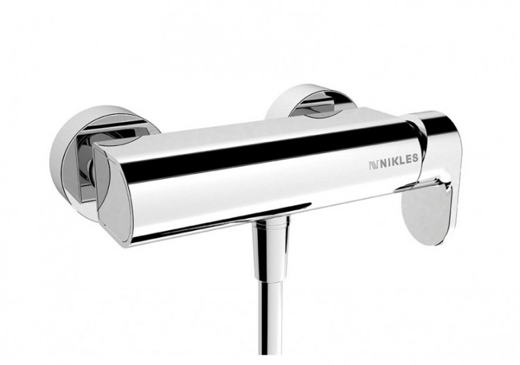 Mitigeur de douche à levier unique Techno 1 voie chrome - A65RU.SL1.001.05N - Nikles