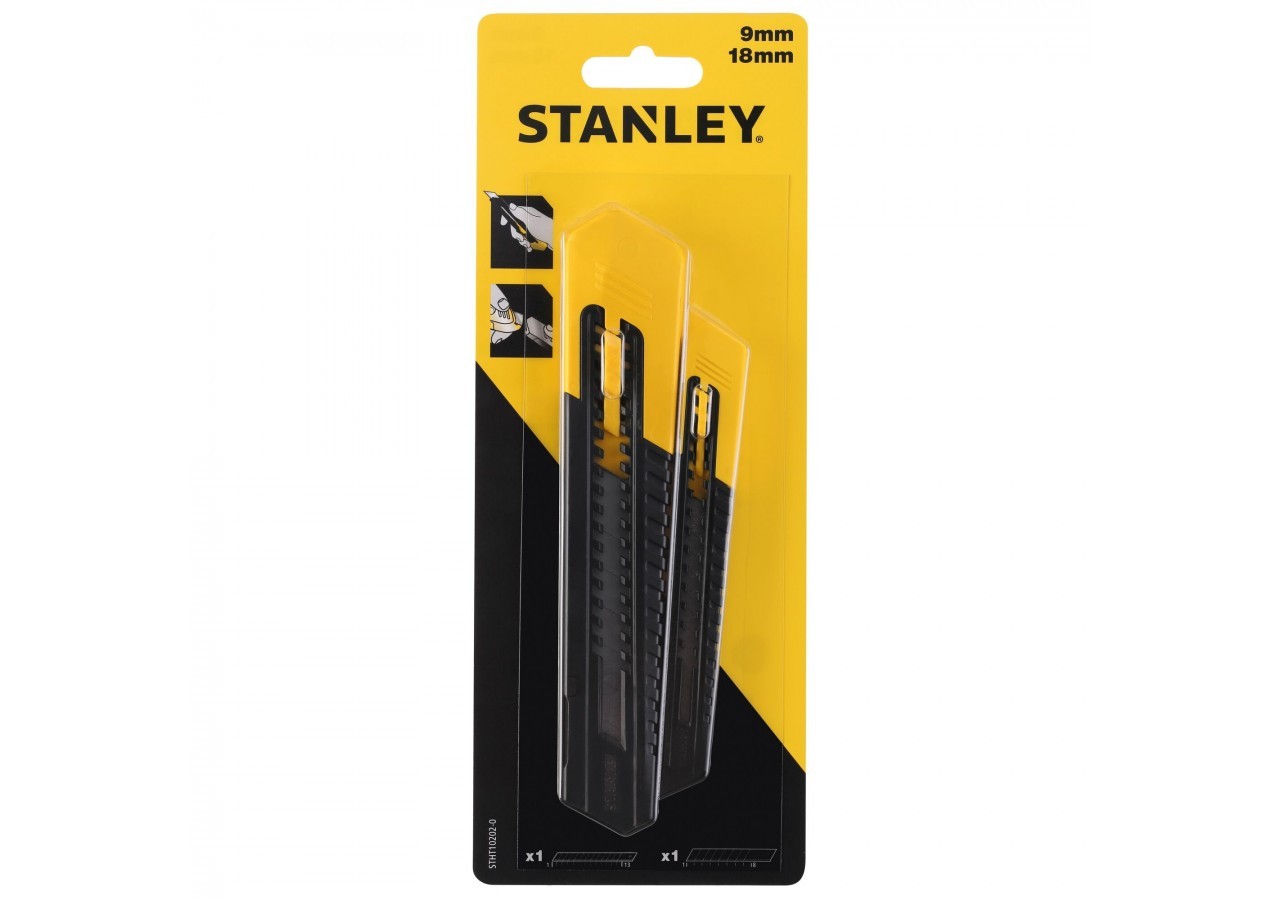 LOT DE 2 CUTTERS 9 ET 18 MM SM - STHT10202-0 - Stanley