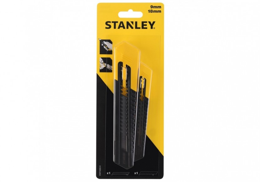 LOT DE 2 CUTTERS 9 ET 18 MM SM - STHT10202-0 - Stanley