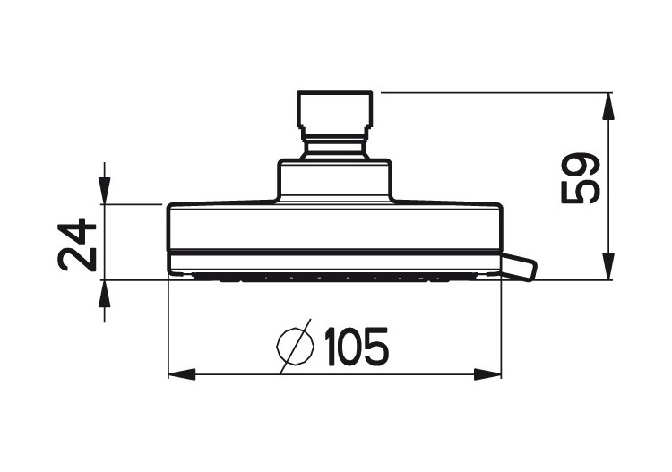 Pomme de douche Fresh ronde 105 Duo - D3505QDF - Nikles 2
