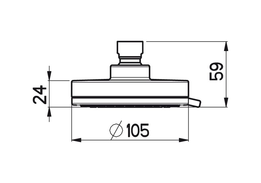 Pomme de douche Fresh ronde 105 Duo - D3505QDF - Nikles