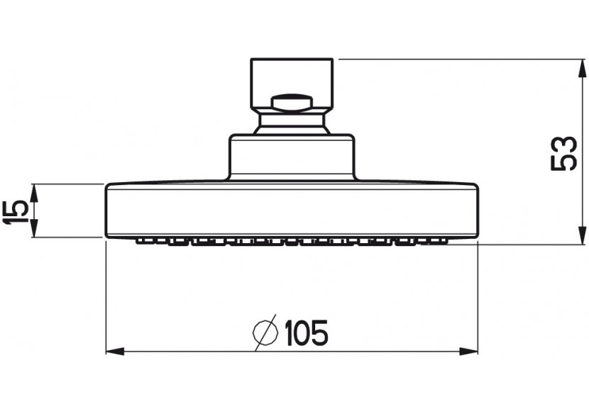 Pomme de douche Fresh ronde 105 Uno - D3505F - Nikles