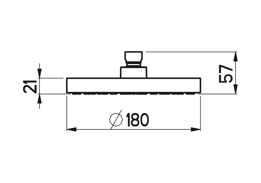 Pomme de douche Fresh ronde 180 - D3405F - Nikles