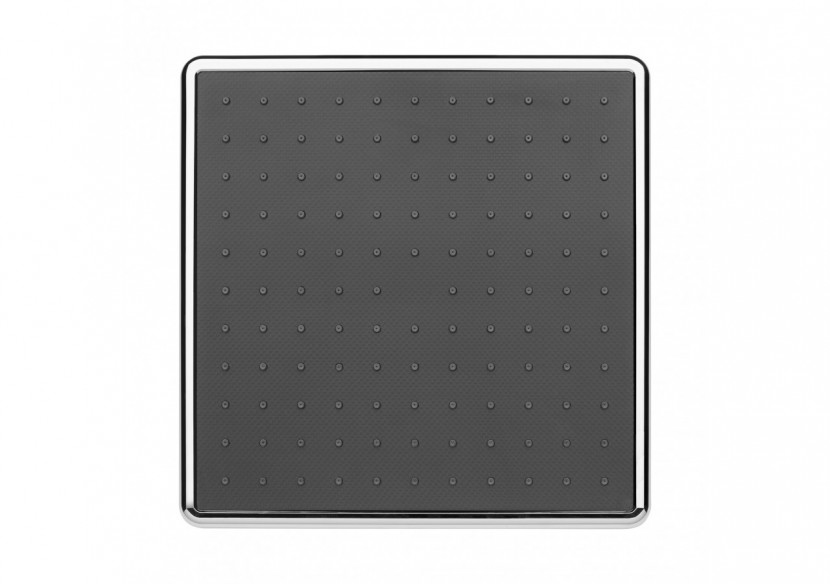 Pomme de douche Infinity carrée 300 chrome / carbone - BY300Q51N - Nikles