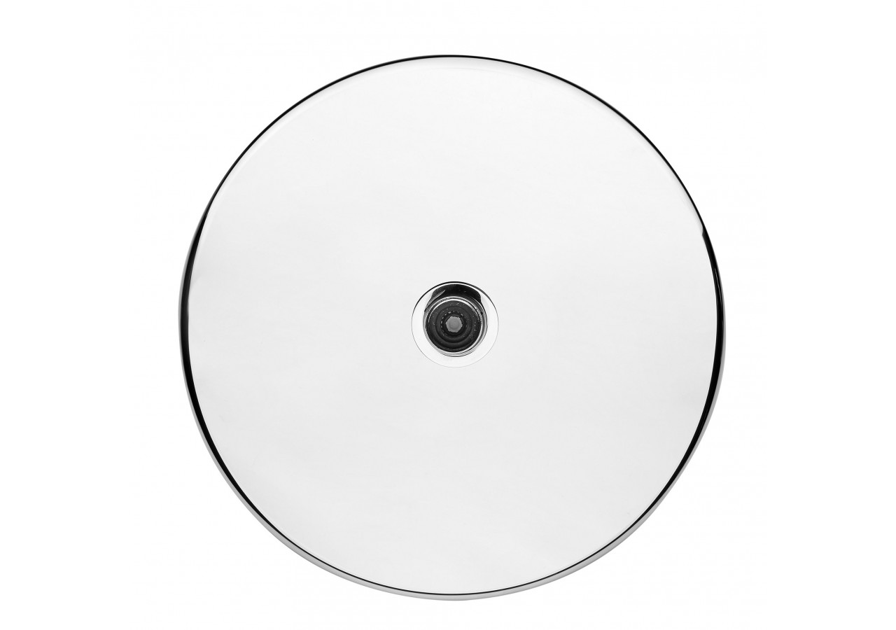 Pomme de douche Infinity ronde 300 chrome / carbone - BY300R51N - Nikles