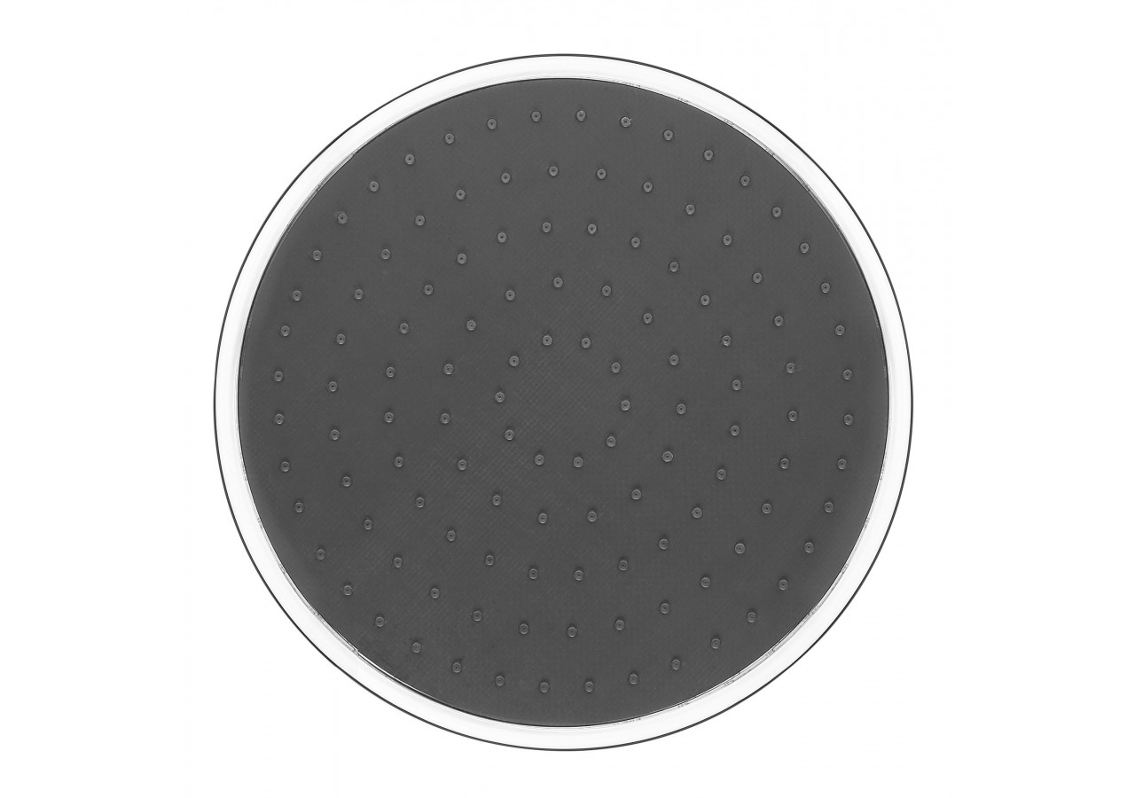 Pomme de douche Infinity ronde 300 chrome / carbone - BY300R51N - Nikles