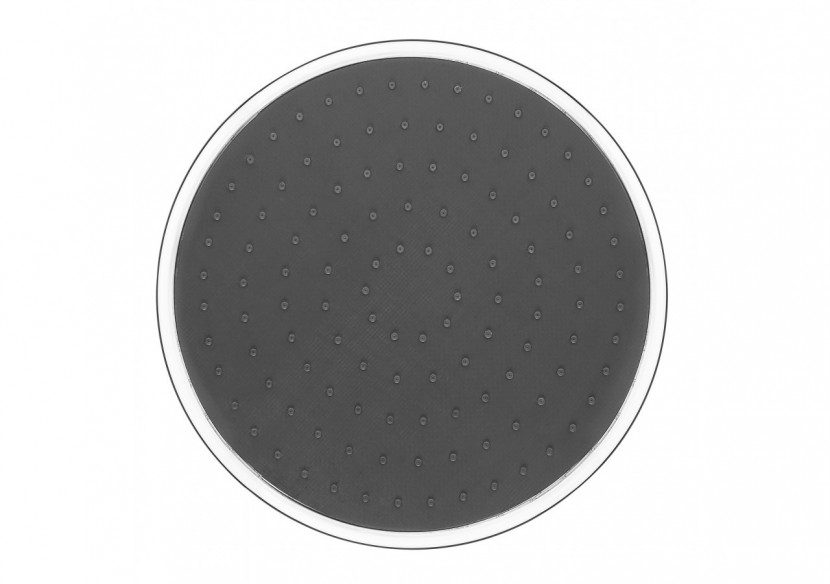 Pomme de douche Infinity ronde 300 chrome / carbone - BY300R51N - Nikles