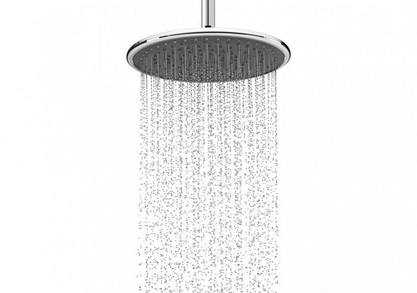 Pomme de douche Infinity ronde 300 chrome / carbone - BY300R51N - Nikles