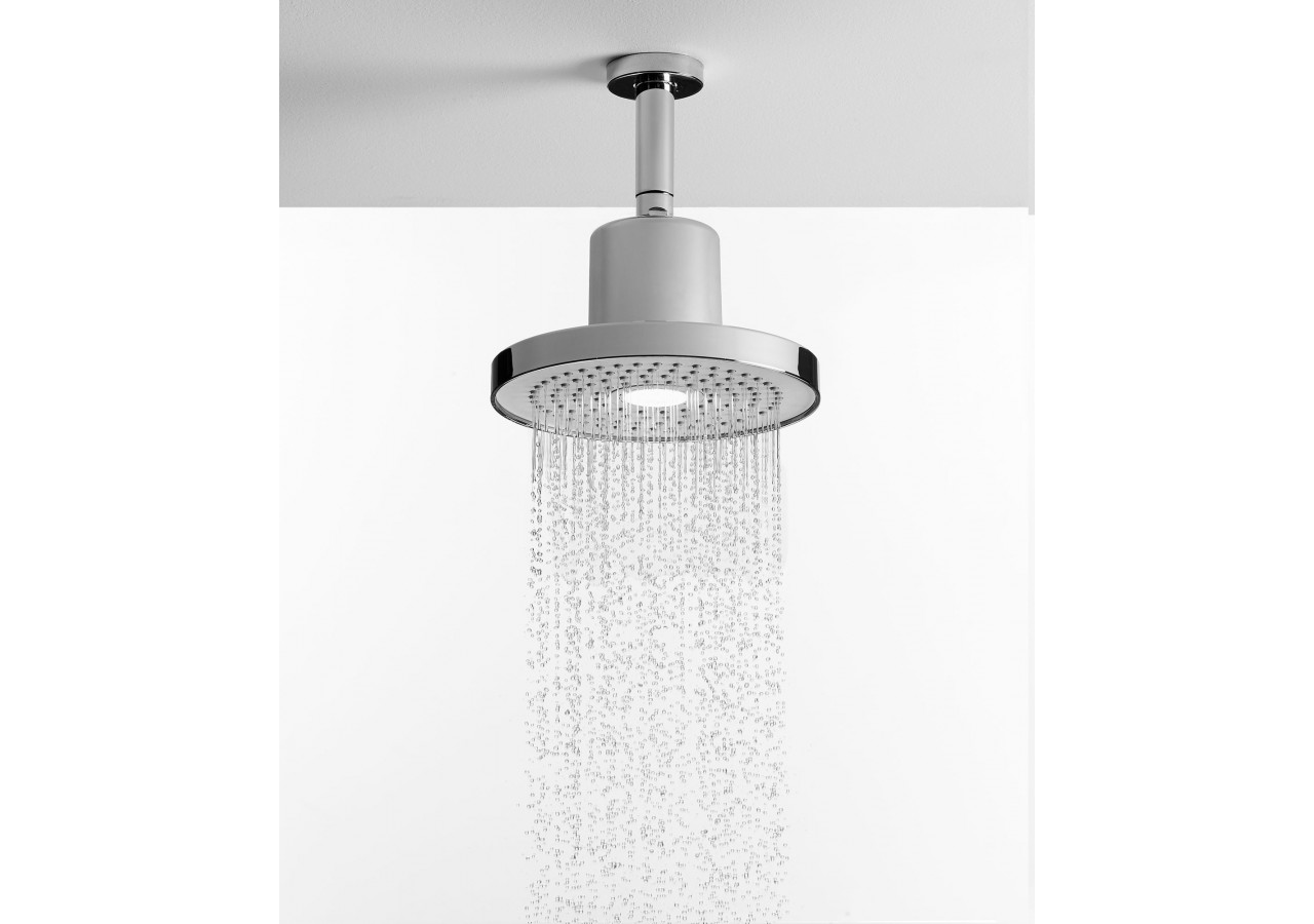 Pomme de douche lumière led blanche Techno 200 - BT200T05-LEDWN - Nikles
