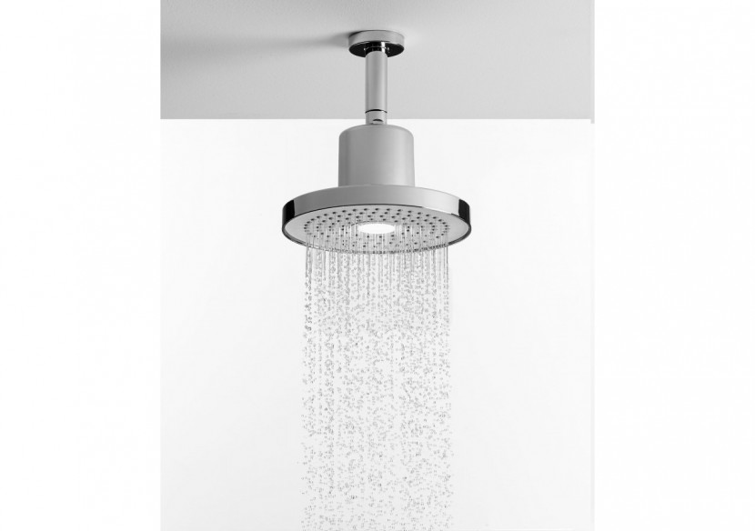 Pomme de douche lumière led blanche Techno 200 - BT200T05-LEDWN - Nikles