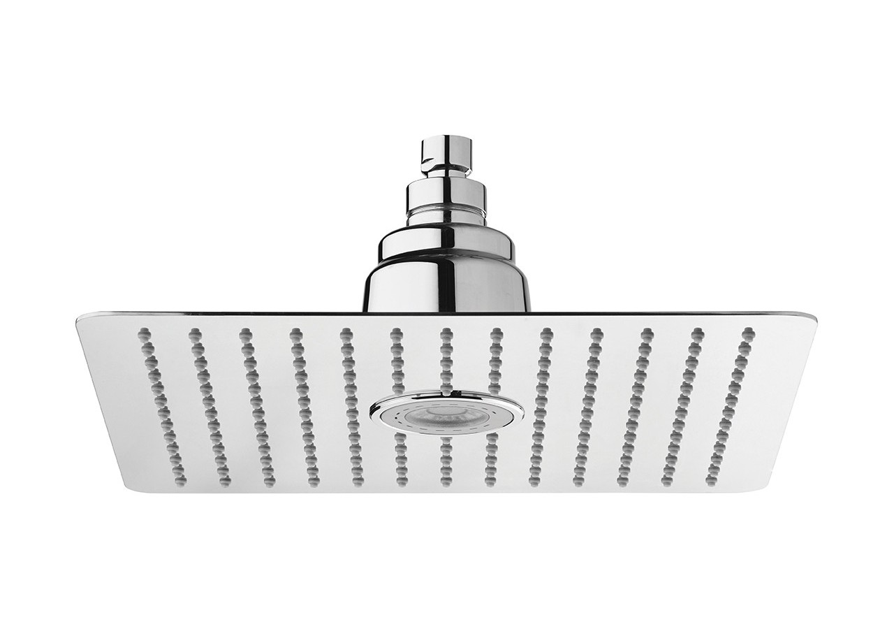 Pomme de douche Piano carrée 300 lumière led blanche acier inoxydable - BTL300Q05N - Nikles