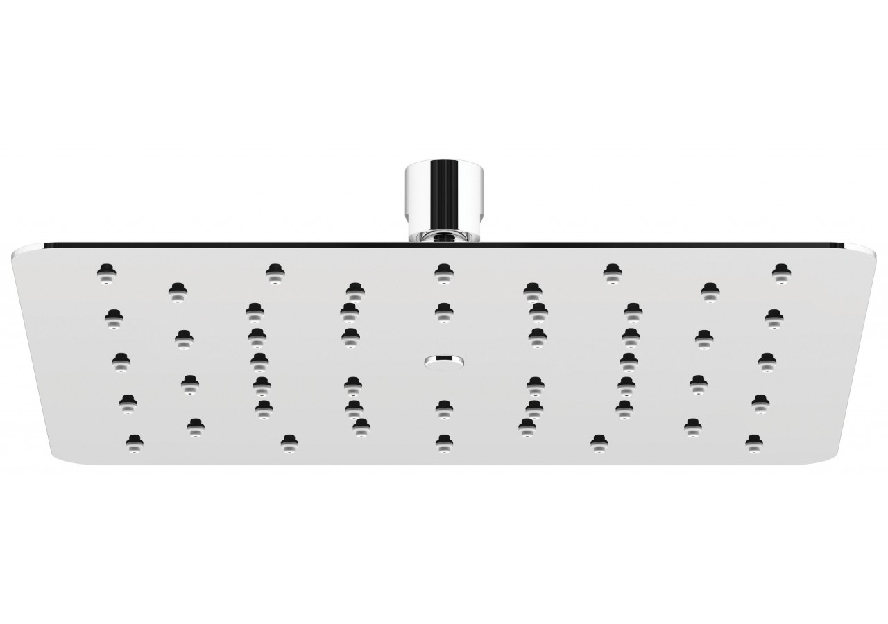 Pomme de douche Piano Quadro 250 watersense acier inoxydable très brillant - BPW250Q05N - Nikles